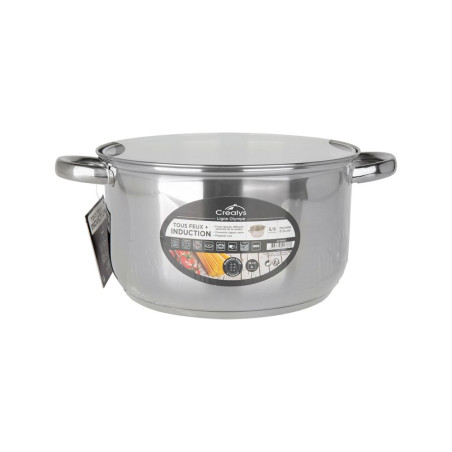 Marmite inox 6 litres - Gamelle scoute pour feu de bois