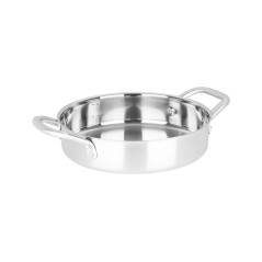 Sauteuse inox - 24 cm - Gamelle scoute pour feu de bois