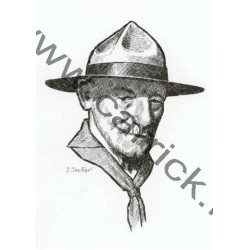 CP - Portrait B.Powell  N&B - CARRICK France