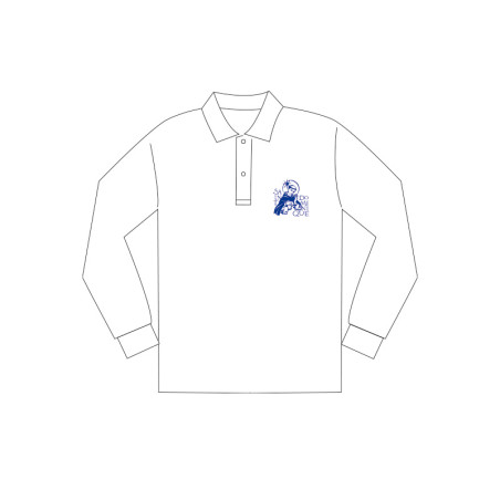 Polo piqué blanc ML - école Saint dominique