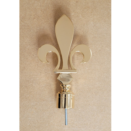 Fleur de lys - métal doré pour baussant - CARRICK France