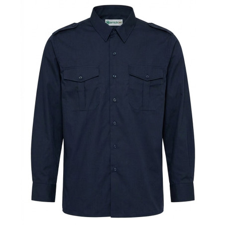 Chemise coton marine - CARRICK France