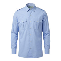 Chemise coton ciel - CARRICK France