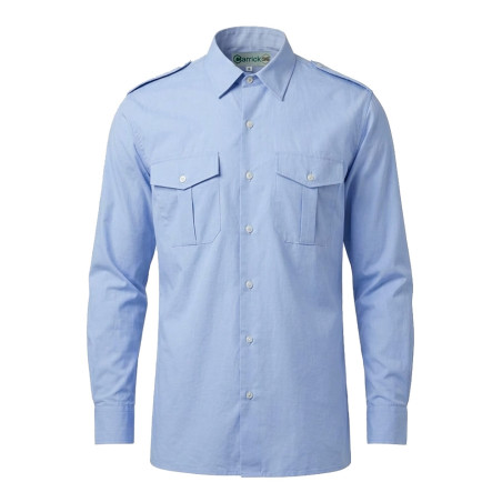 Chemise coton ciel - CARRICK France