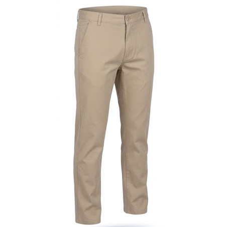 Pantalon toile droit beige