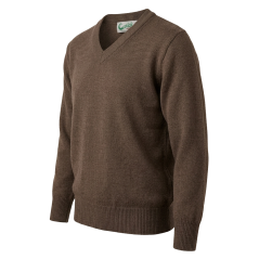 Pull col V - Marron