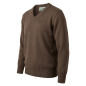 Pull col V - Marron