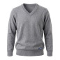 Pull col V - Gris foncé