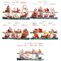 Lot 5 posters Frise murale