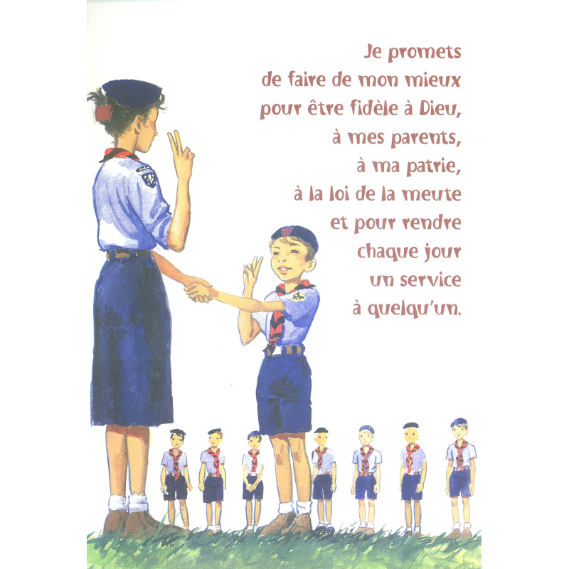 CP -  Souvenir promesse louveteau