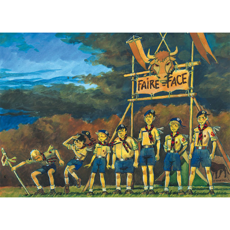 Carte postale - Le Buffle fait face - CARRICK France