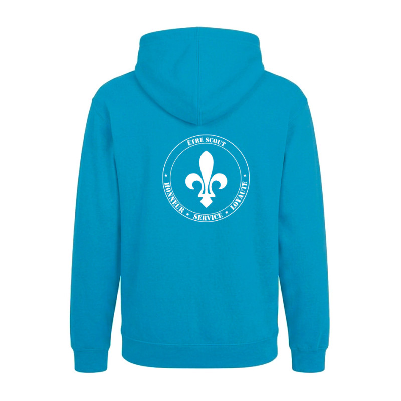 Sweat capuche TURQUOISE scout Sweat capuche TURQUOISE scout