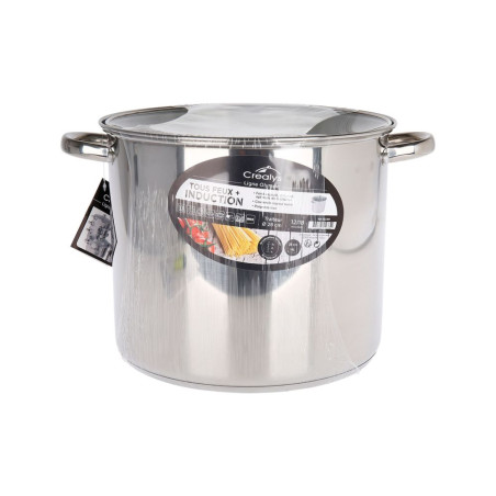 Marmite inox 14 litres - Gamelle scoute pour feu de bois