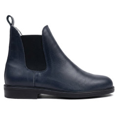 Bottines cuir marine - CARRICK France SAS