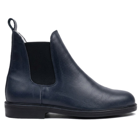 Bottines cuir marine - CARRICK France SAS