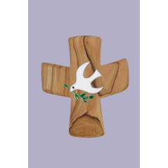 Croix et colombe - 9 cm - CARRICK France SAS