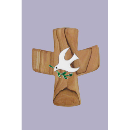Croix et colombe - 9 cm - CARRICK France SAS