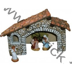 Crèche, toit à 2 pentes