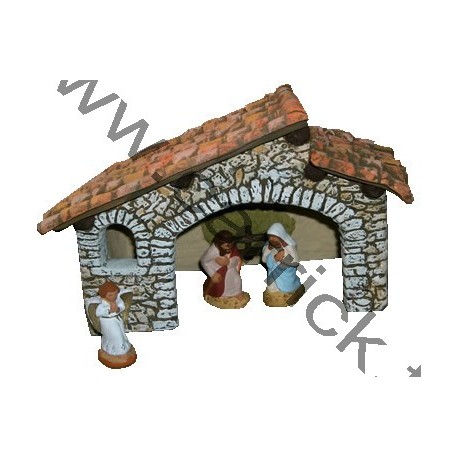 Crèche, toit à 2 pentes