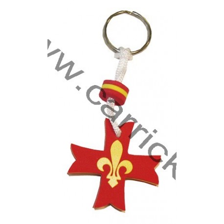 Porte clé Mousse Croix scoute