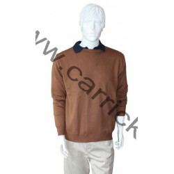 Pull Coton NOISETTE - CARRICK France