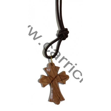 Pendentif croix d'olivier