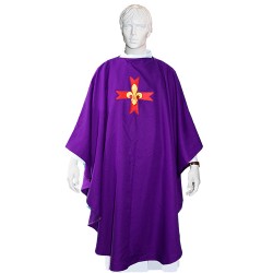 Lot Chasuble + Etole  violette - GSE