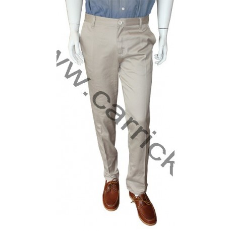 Pantalon toile droit beige - Philippe