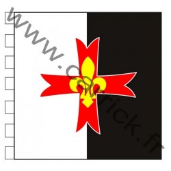 Etendard Baussant AGSE - coton - 0,90x0,90 - CARRICK France