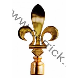 Fleur de lys - métal doré pour baussant - CARRICK France