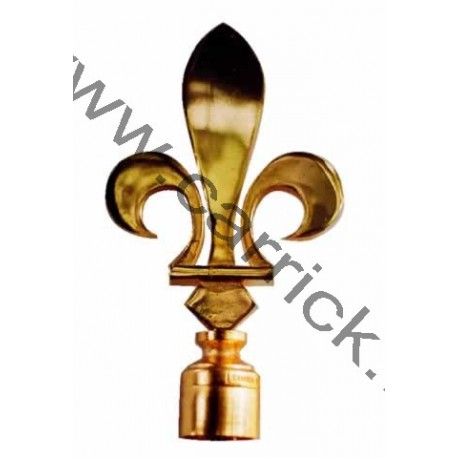 Fleur de lys - métal doré pour baussant
