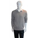 Pull Coton GRIS col V