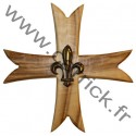 Croix GSE en bois d'olivier - CARRICK France