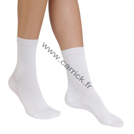 Chaussettes coton BLANC