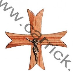 Croix GSE en bois d'olivier - CARRICK France