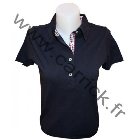 Polo VICHY femme - NAVY Polo VICHY femme - NAVY