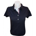 Polo VICHY femme - NAVY
