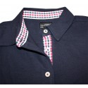 Polo VICHY femme - NAVY