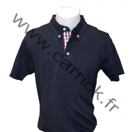 Polo VICHY homme - NAVY Polo VICHY homme - NAVY