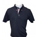 Polo VICHY homme - NAVY