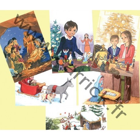 Lot 12 cartes de Noël