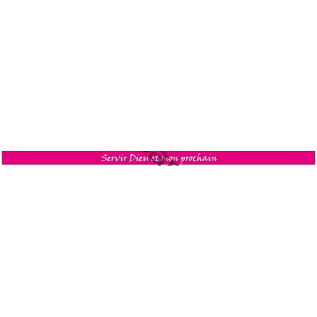 Bracelet "Servir Dieu et mon prochain" - ROSE