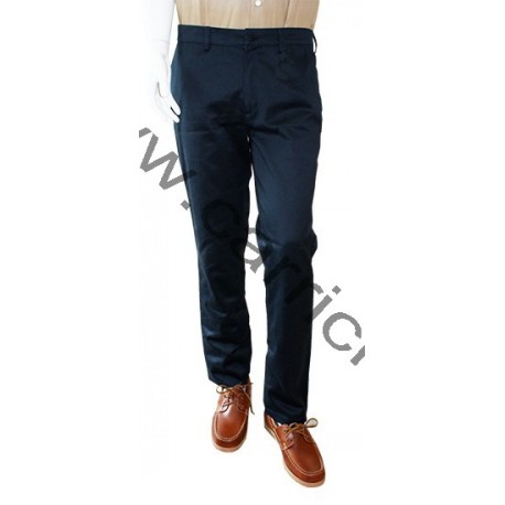 Pantalon toile droit marine - Philippe