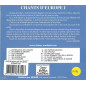 CD Chants d'Europe 1 CD Chants d'Europe 1