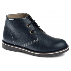 Chaussure cuir York- bleue