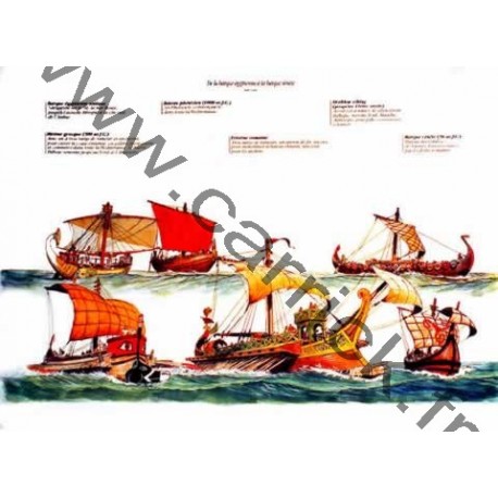 Poster De la barque égyptienne à la barque vénète