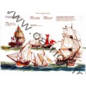 Poster Du navire corsaire au vaisseau de ligne