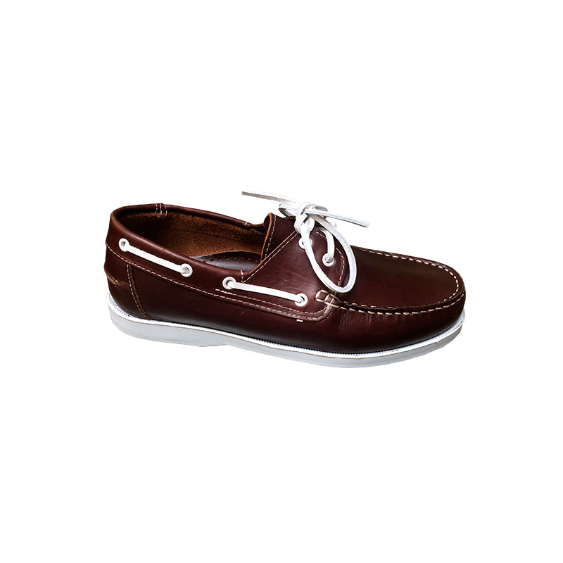 Chaussure bateau fauve