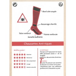 Chaussettes anti-tiques beige