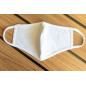 masques tissu blanc lavable - lot de 2